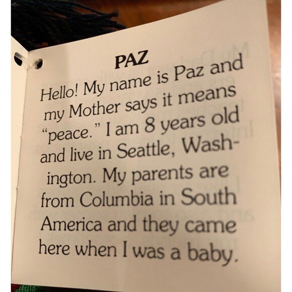 Save the Children Paz Bean Bag Doll - Picture 2 of 6